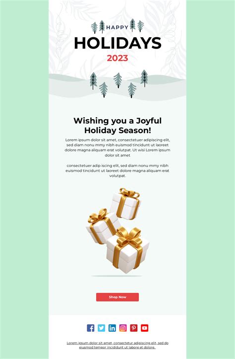 Happy Holidays Email Template