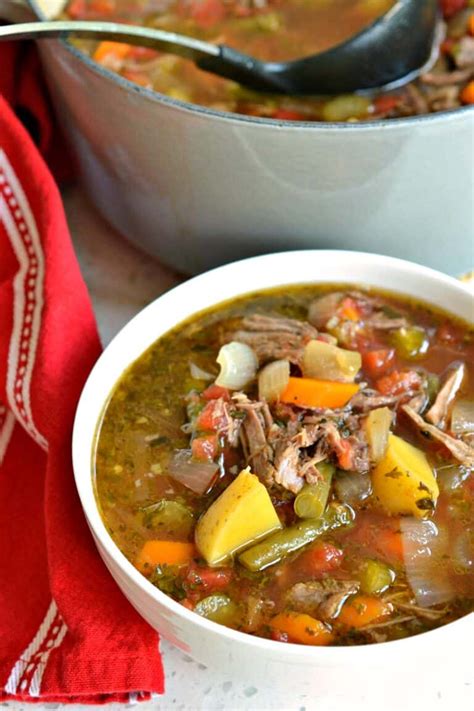 Vegetable Beef Soup Recipe | Small Town Woman