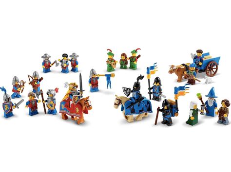 LEGO 10305 Lion's Knight Castle Minifigures, Farmers, Cows, Horses Mini ...