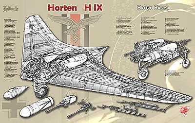 Horten ho 229 flying wing by bagera3005 on deviantart – Artofit