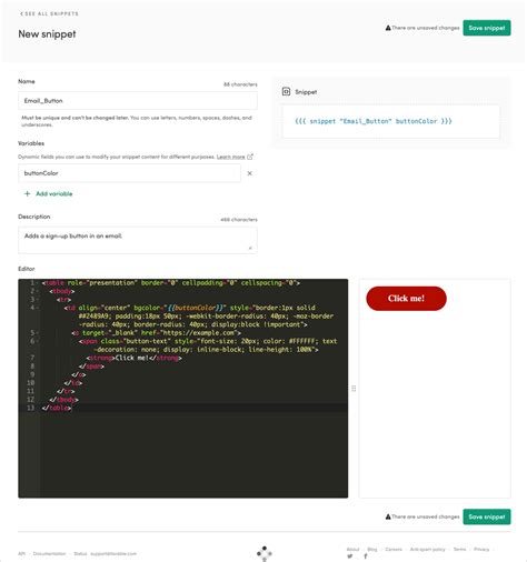 Tutorial: Create Your First Snippet – Iterable Support Center