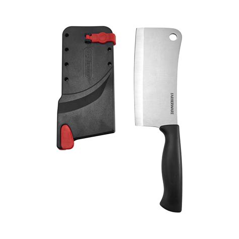 Farberware Edgekeeper Classic 6-inch Cleaver Knife with Black Self ...