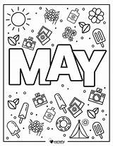 May Coloring Page Fun And Free Printable For Kids sketch template