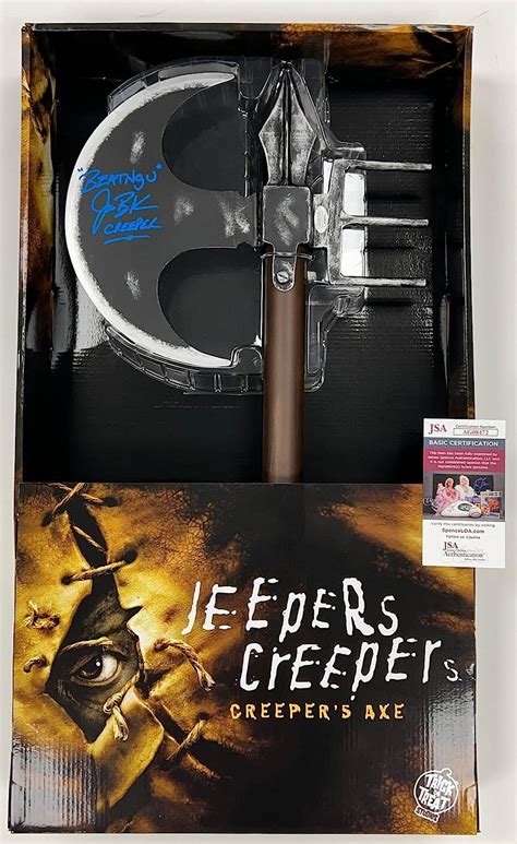 Jonathan Breck signed Ax Axe Jeepers Creepers Autograph Trick or Treat Studios Prop JSA ...