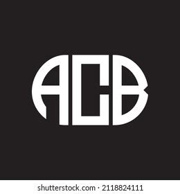 Acb Letter Logo Design On Black Stock Vector (Royalty Free) 2118824111 ...