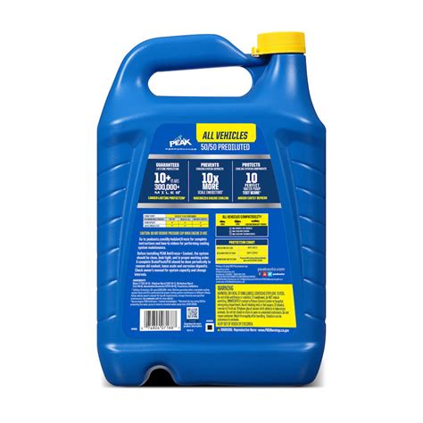 PEAK Antifreeze 5050 for All Vehicles - PEAK 10X Antifreeze + Coolant ...