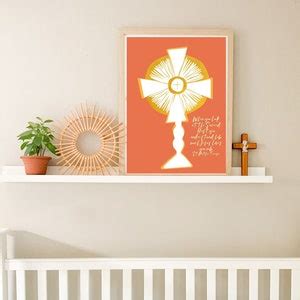 Blessed Sacrament Art, Eucharistic Adoration, Catholic Art, Holy Communion, Baptism Gift, First ...