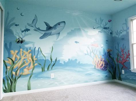 Ocean Nursery, Nursery Mural, Bedroom Murals, Nursery Room, Ocean Bedroom Kids, Nursery Wall ...