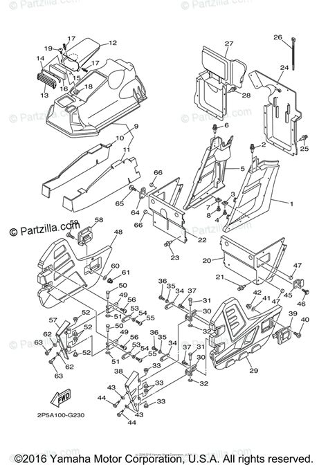 Yamaha Side by Side 2008 OEM Parts Diagram for SIDE COVER | Partzilla.com