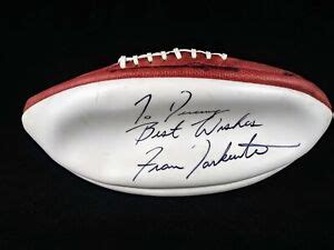 FRAN TARKENTON Autograph Wilson Football | eBay