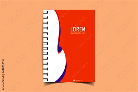 Notebook cover template. Notepad Cover and page of the annual report ...