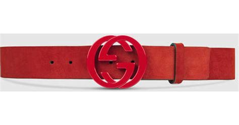 Red Mens Gucci Belt | IUCN Water