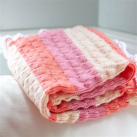 3 Types of Crochet Edging Patterns for Beginners Loom Knit Ba Blanket ...