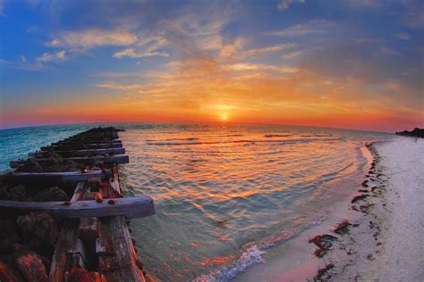 Sunset from Coquina Beach Florida. | Florida holiday, Florida beaches ...