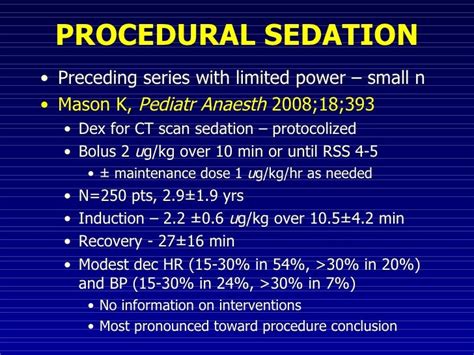 Dexmedetomidine For Pediatric Procedural Sedation