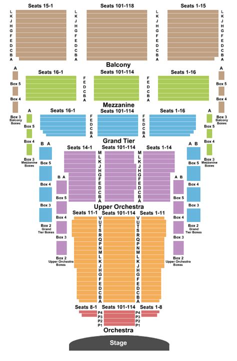 Seating Chart | Thelma Gaylord Performing Arts Theatre | Oklahoma City, Oklahoma