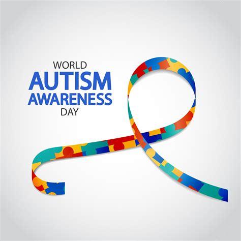 Premium Vector | World autism awareness day. awareness ribbon