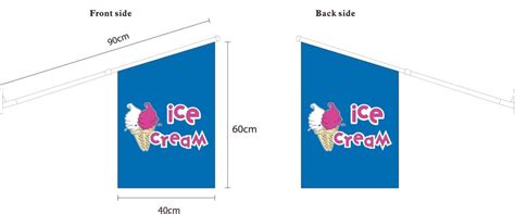 Ice Cream Wall Flag - Custom Flag Australia