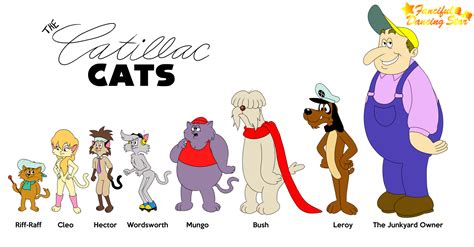 Catillac Cats Line-Up by FancifulDancingStar on DeviantArt