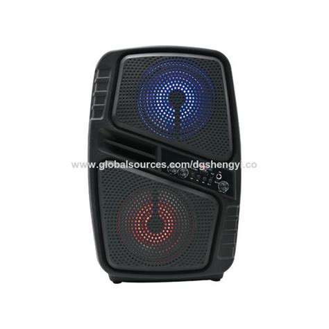 China Cheap double 6.5inch RGB light portable party outdoor cell phone loud speaker on Global ...