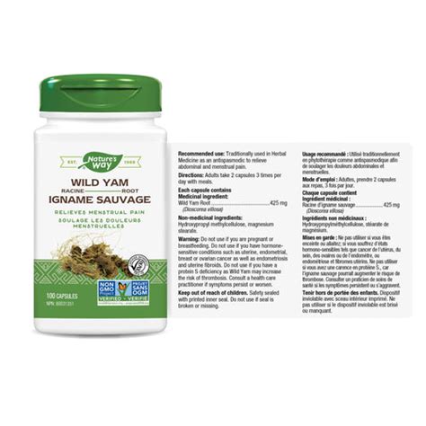 Wild Yam Root / 100 capsules – Nature's Way Canada