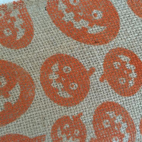 3 YARDS Halloween Burlap Ribbon Fall Burlap Craft Supplies | Etsy