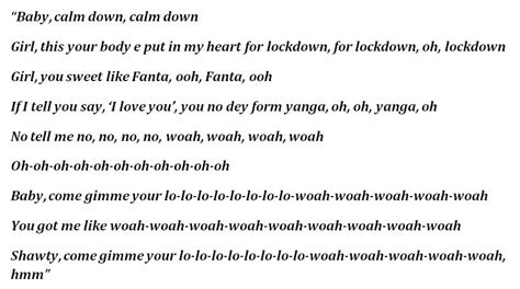 "Calm Down" by Rema - Song Meanings and Facts