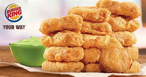 Grab 15 pieces of Burger King Chicken Nuggets with Wasabi Sauce for ...