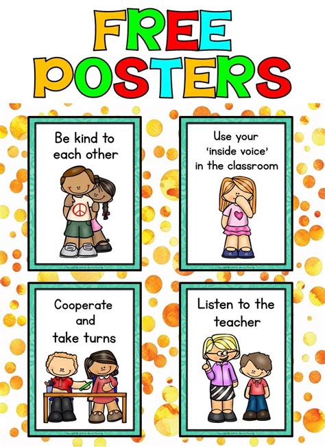 Editable Classroom Rules Posters (FREE) Classroom Decor for Back to ...