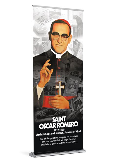 Become Prophets of Justice and Life.. Saint Oscar Romero Banner – Diocesan