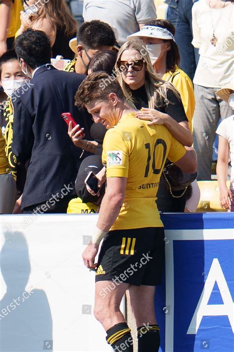 Beauden Barrett Suntory Sungoliath His Wife Editorial Stock Photo ...