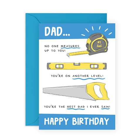 CENTRAL 23 Dad Jokes Card For Him - Funny Dad Birthday Cards - Toolbox ...