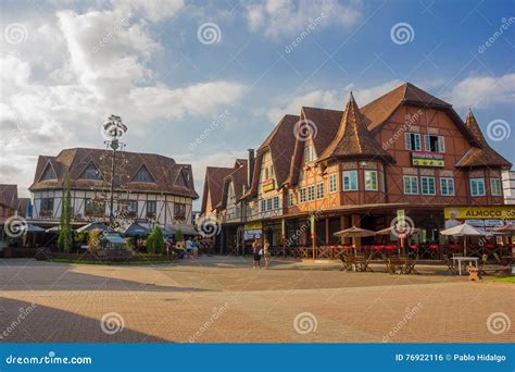 BLUMENAU, BRAZIL - MAY 10, 2016: the City Center of Blumenau Located in the Southern State of ...