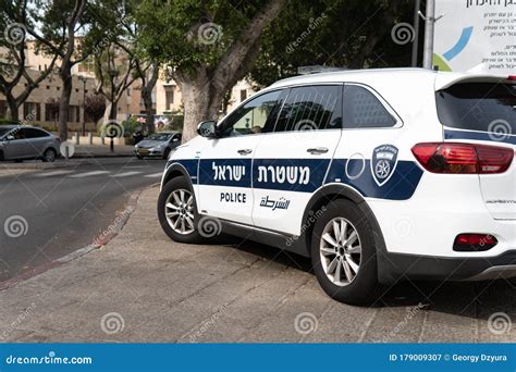 Haifa, Israel - November 25, 2019. Israeli Police Car in Haifa Editorial Photography - Image of ...