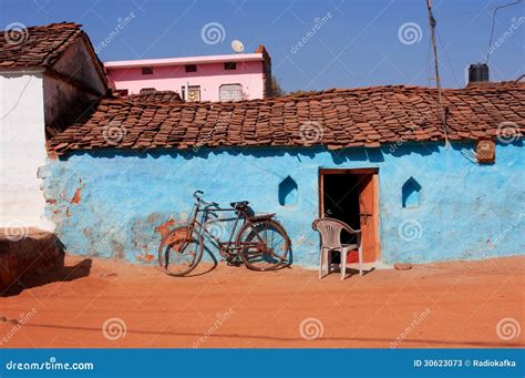 Old Bicycle in Traditional Indian Village Stock Image - Image of metal, iron: 30623073