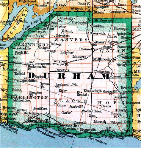 The Changing Shape of Ontario: County of Durham