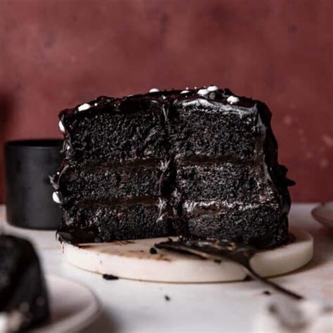 Moist Black Velvet Cake for Halloween- Cambrea Bakes