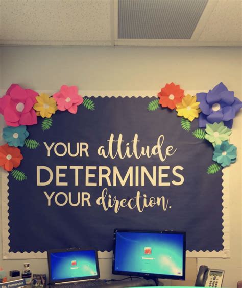 Your attitude determines your direction. Bulletin board ideas classroom quotes inspirational ...