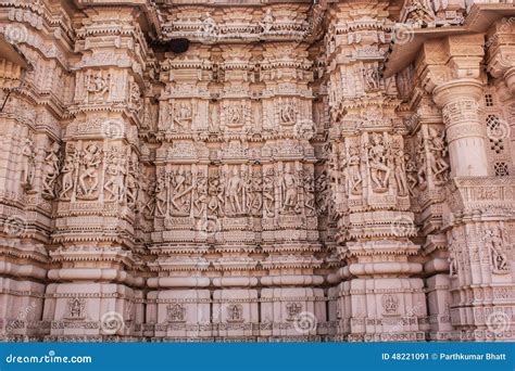 Taranga Jain Temple Stone Carving Stock Photo - Image: 48221091