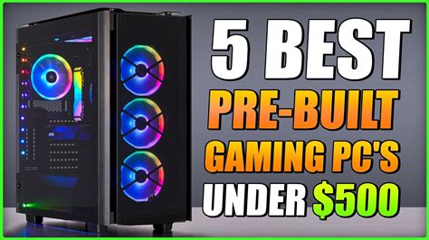 5 Best Pre-Built Gaming PC's Under $500 on Amazon 2022 - YouTube