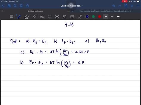 SOLVED:Calculate the Fermi level of silicon doped with 10^15, 10^17 ...