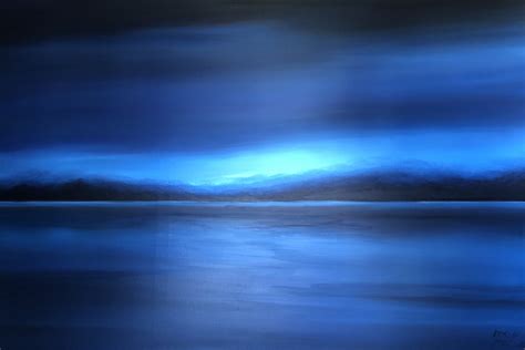 Dark Blue Landscape