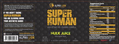 SUPERHUMAN Pre-Workout | Alpha Lion