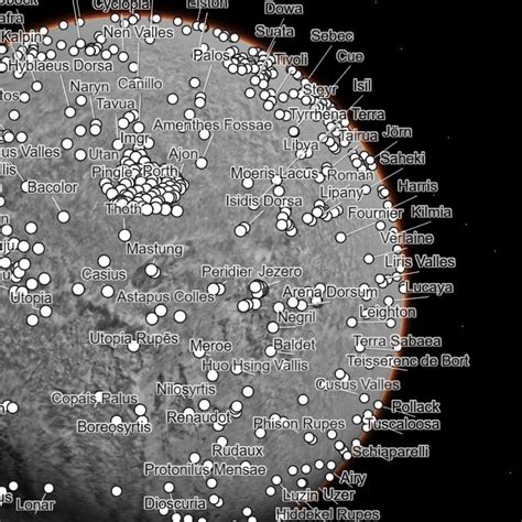 Mars Surface Map