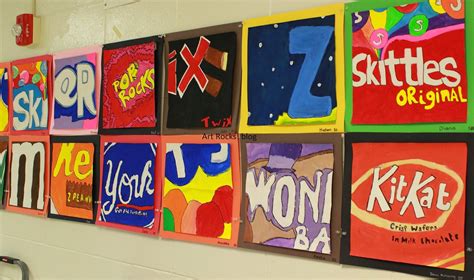 Art Rocks!: Grade 5: Finished Candy Paintings