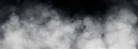 White Smoke or Fog in Black Background. Stock Photo - Image of disco ...