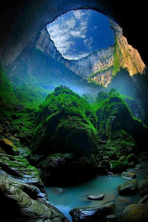 The Xiaozhai Tiankeng in China, also known as the Heavenly Pit, is the world's deepest sinkhole ...