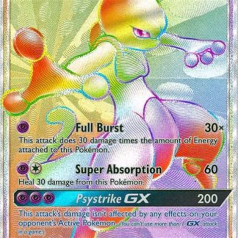 POKEMON SHINING LEGENDS RAINBOW RARE MEWTWO, Toys & Games, Board Games ...