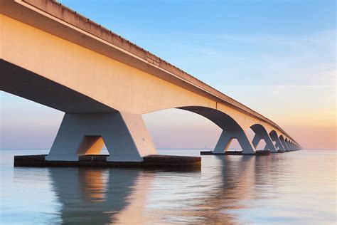 The Zeeland Bridge In Zeeland, The by Sara winter