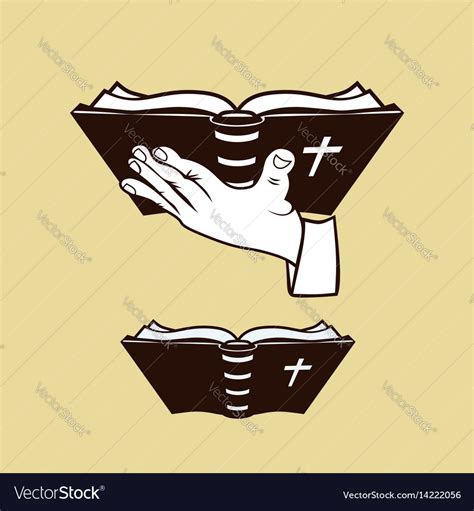 Hands Holding Bible Clip Art